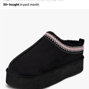 Jessica Simpson women’s Microsuede Indoor/Outdoor Clog Platform Slipper. M 7/8.